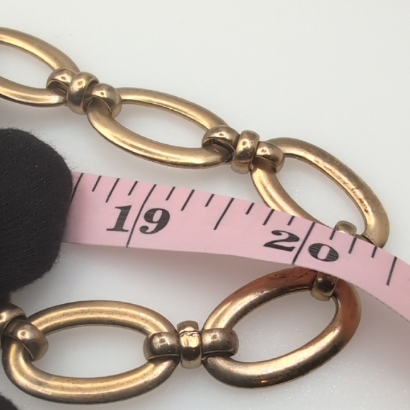 Chico's Gold Statement Necklace with Elongated Oval Links - Picture 5 of 5